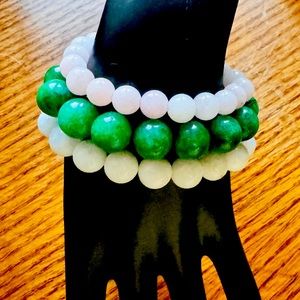 Sedona Vortex Charged and Reiki Charged, Beaded Bracelets Set of 3.